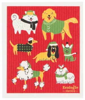 Swedish Dishcloth - Yule Dogs