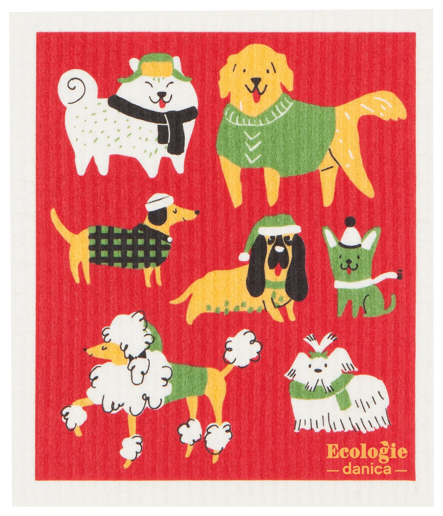 Swedish Dishcloth - Yule Dogs
