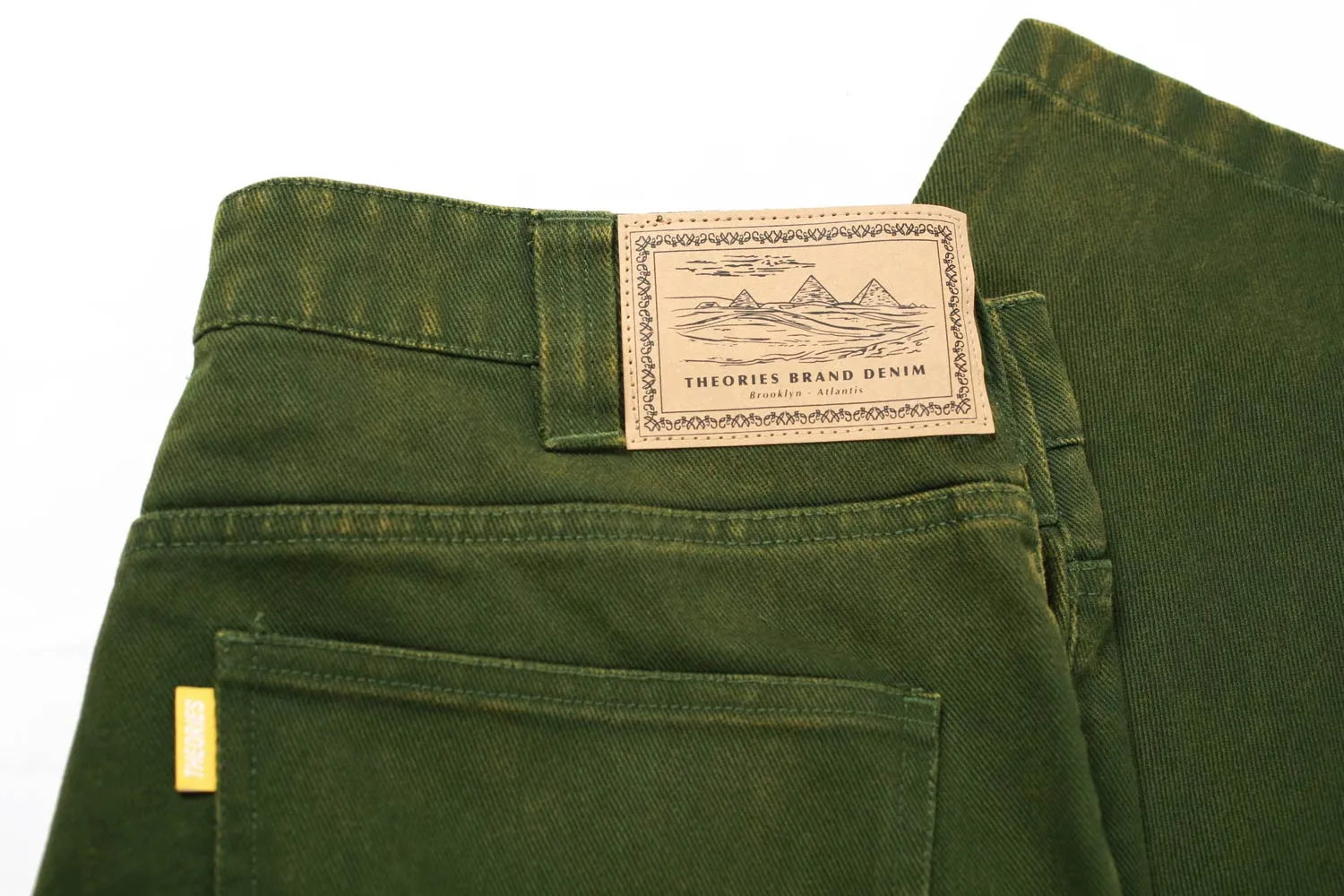 Theories Plaza Jeans WASHED ARMY GREEN