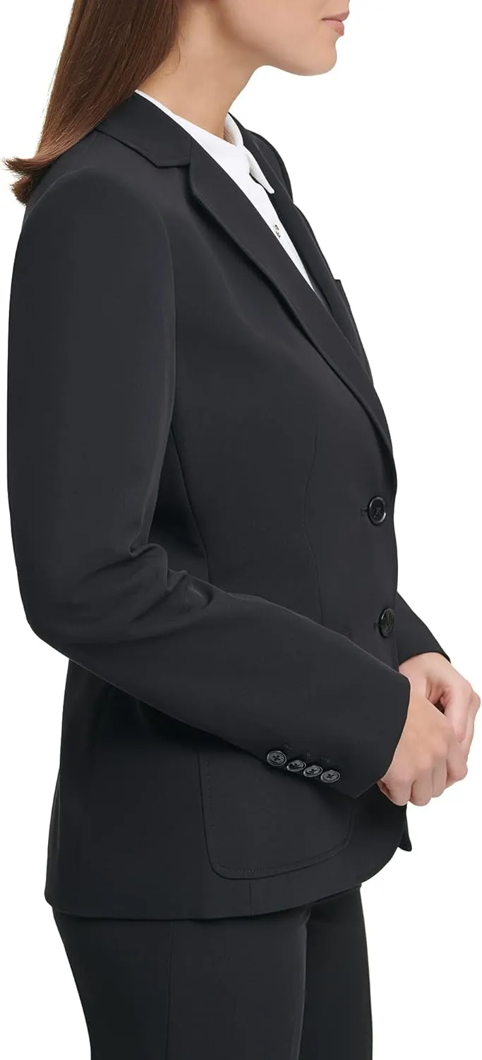 Tommy Hilfiger Womens Notched Blazer Jacket