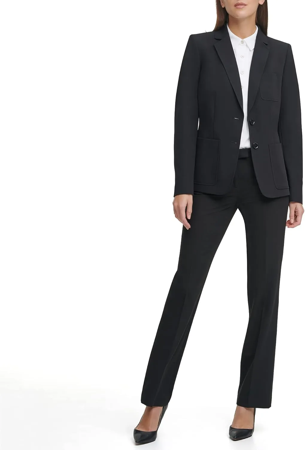 Tommy Hilfiger Womens Notched Blazer Jacket