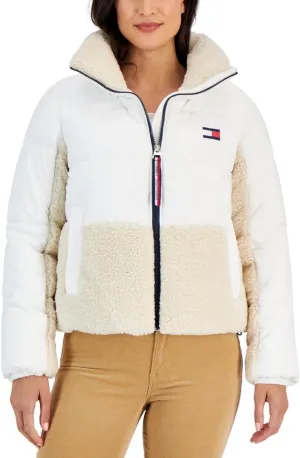 Tommy Hilfiger Women's Nylon Sherpa Puffer Jacket