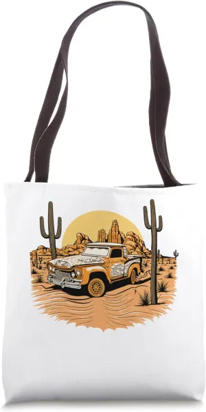 Truck in the Desert Gifts For Truck Lovers Trucking Lover Tote Bag