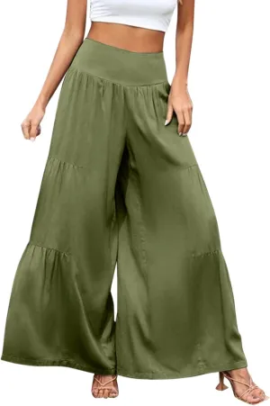 Try Before You Womens Clothing Loose Cotton Patchwork Wide Leg Pants Ladies Trousers Lightweight Linen Pants Women