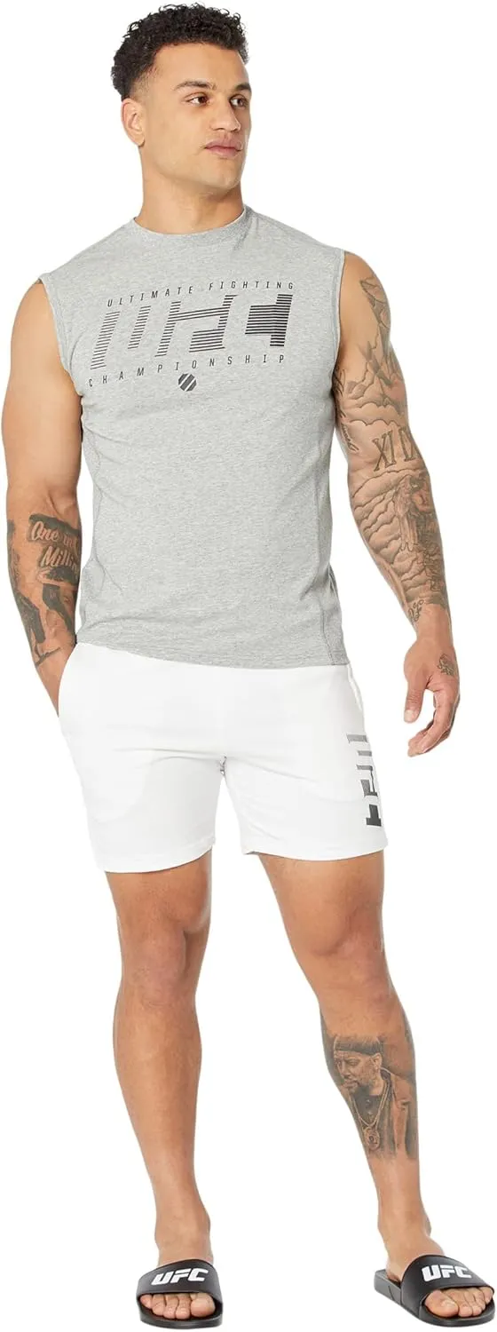 UFC Ultimate Fighting Sleeveless Crew Neck Tank Top for Men  58% Cotton  37% Modal  Regular Fit