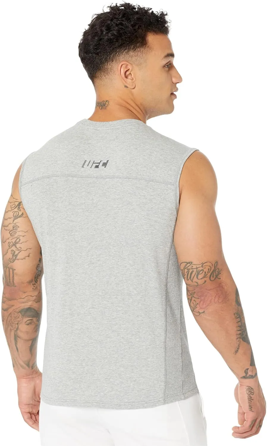 UFC Ultimate Fighting Sleeveless Crew Neck Tank Top for Men  58% Cotton  37% Modal  Regular Fit