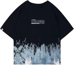 Vamtac Graphic Tees Men Oversized Vintage Tee Shirt Y2k Shirts Loose Short Sleeve Streetwear Aesthetic Tops