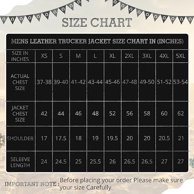 Vintage Trucker Leather Suede Jacket Men - Classic Retro Biker Causal Cafe Racer Jacket Western Cowboy Jacket