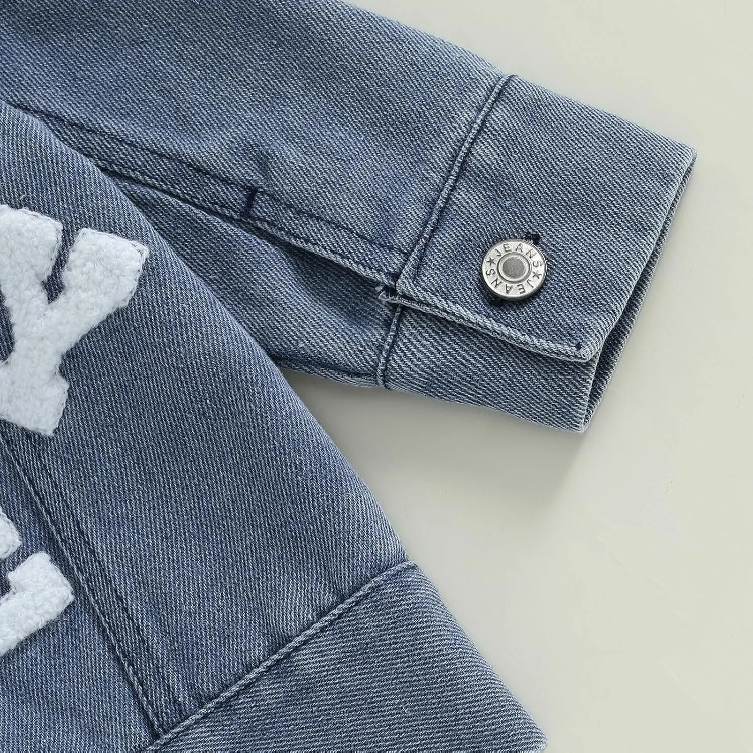 VISGOGO First Birthday Outfit Girl - 1st/2nd Birthday Denim Jacket & Cardigan
