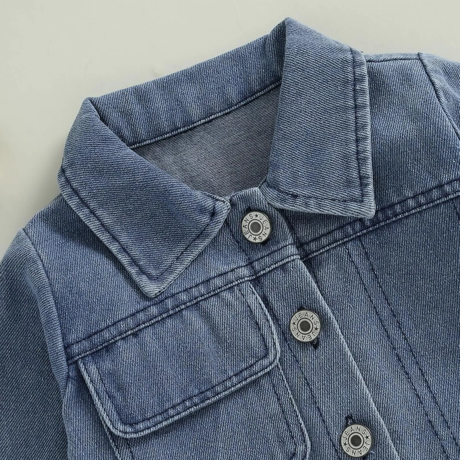 VISGOGO First Birthday Outfit Girl - 1st/2nd Birthday Denim Jacket & Cardigan
