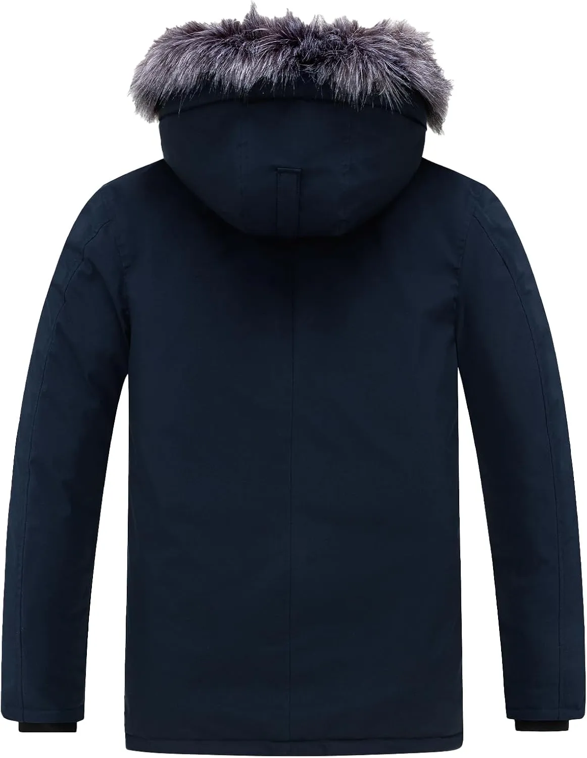 wantdo Men's Down Jacket Thicken Parka Coat Winter Warm Puffer Jacket with Hood