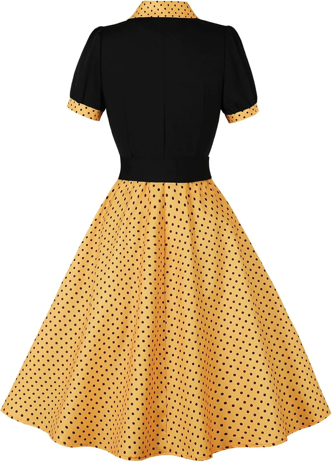 Wellwits Women's Polka Dots Work Party Vintage Blazer Dress