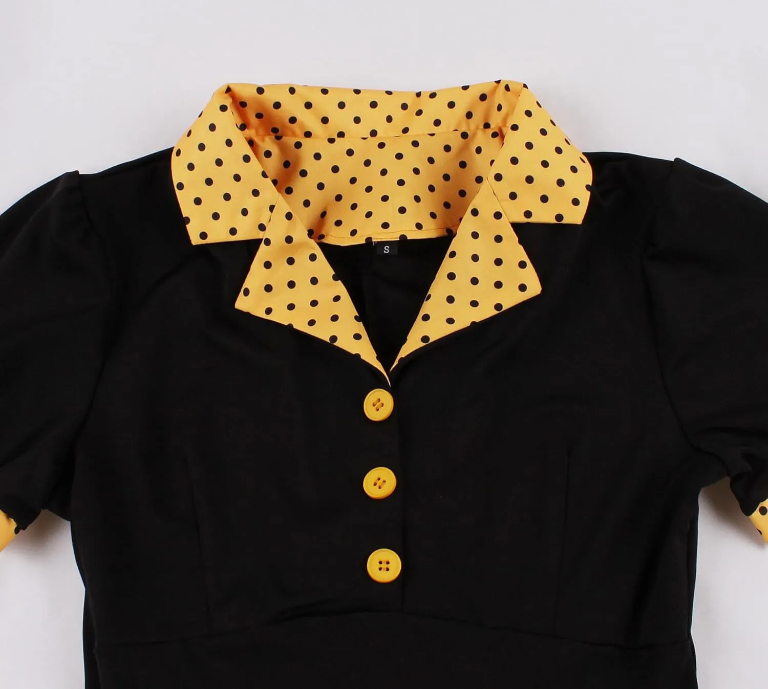 Wellwits Women's Polka Dots Work Party Vintage Blazer Dress