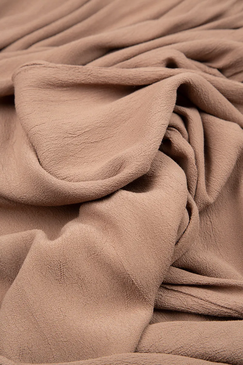 Wide Cappuccino Viscose Trousers