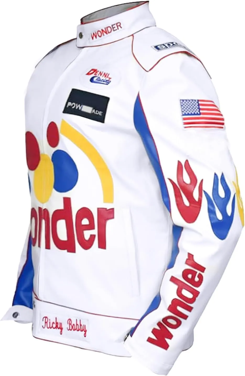 Women Carley Bobby Halloween White Fuax Leather Costume Jacket