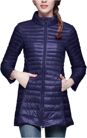 Women Thicken Fleece Lined Padded Jacket Warmth Tops Skimpy Padded Coat Quilted Jackets Plus Size 2024 Heated Jacket Trendy Mid Length with Hood Slimming Winter Fluffy Puffer Jacket Warm