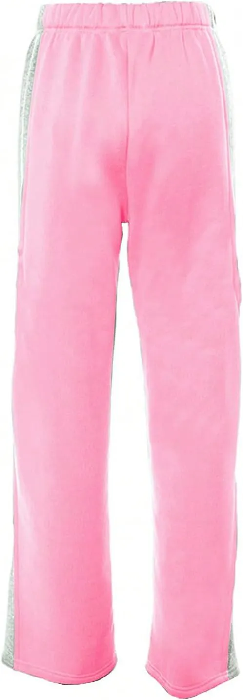 Women's Color Block Wide Leg Sweatpants Casual Elastic Waist Jogger Pants Trousers