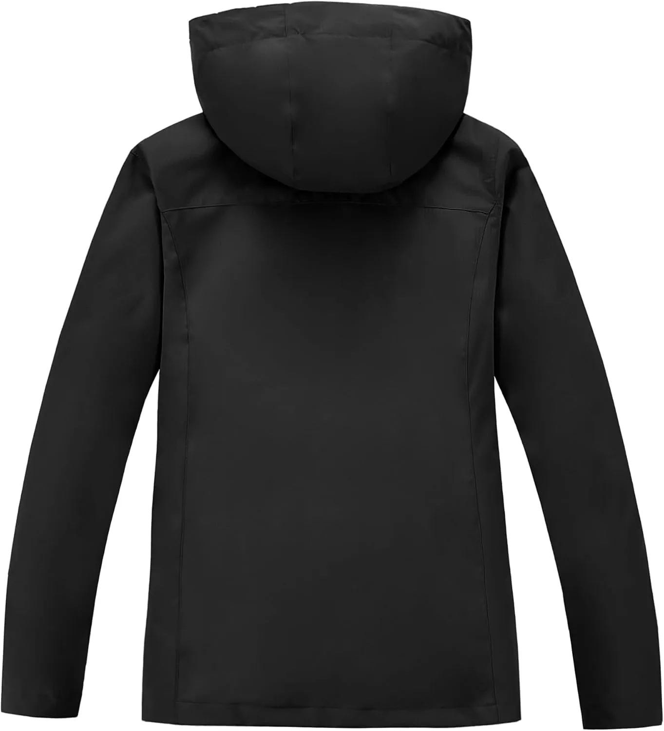 Women's Lightweight Rain Jacket with Hood, Waterproof Travel Jacket