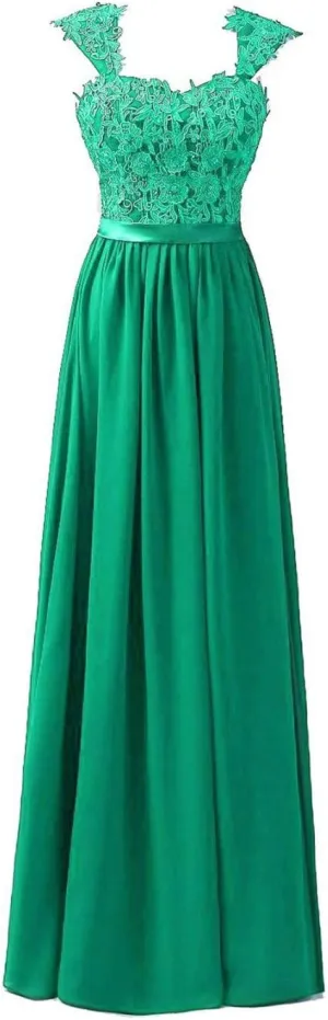 Women's Long Chiffon Formal Evening Dress Party Prom Gown