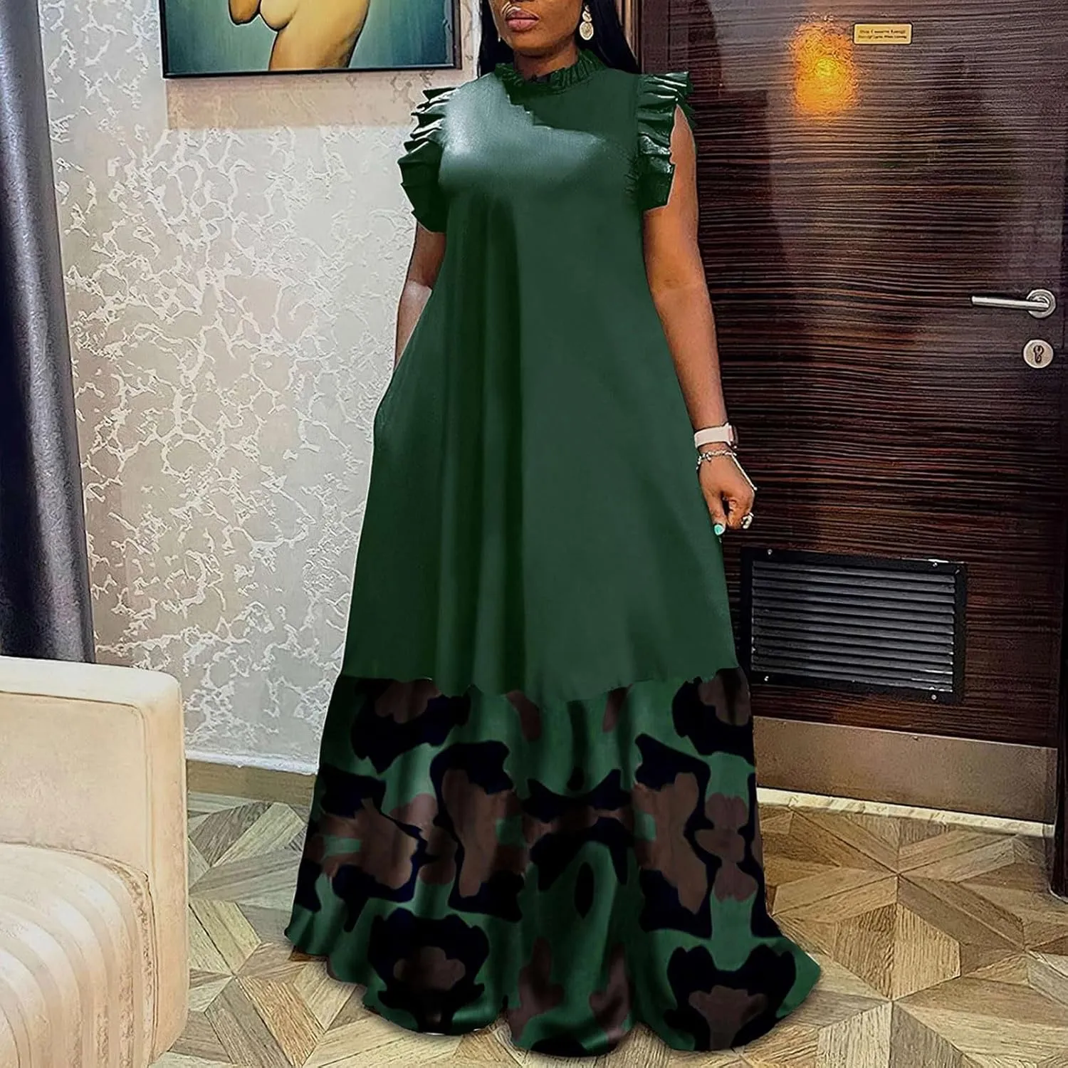 Women's Plus Size Basic Off Shoulder Suit Tube Top Sexy Strapless Side Slit Long Sleeve Two Piece Midi Club Dress