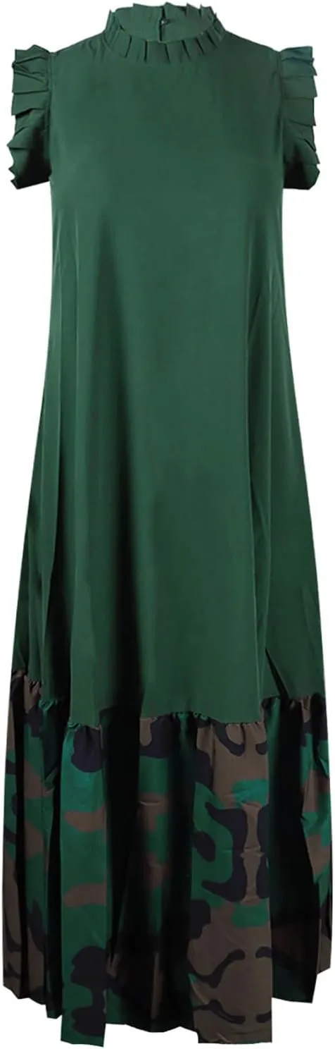 Women's Plus Size Basic Off Shoulder Suit Tube Top Sexy Strapless Side Slit Long Sleeve Two Piece Midi Club Dress