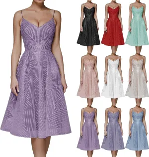 Women's Spaghetti Strap Evening Gowns Dresses Solid Color Tulle Prom Gown Dress Off Shoulder Cocktail Party Dress