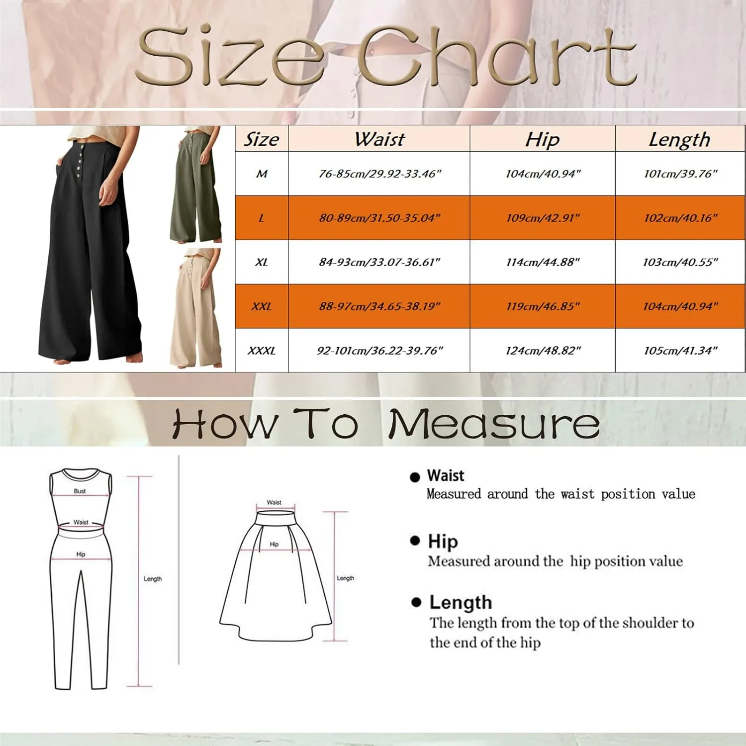 Women's Summer Solid Color Cotton Linen Casual High Waist Wide Leg Pants Button Down Straight Leg Trousers Plus Size Pants