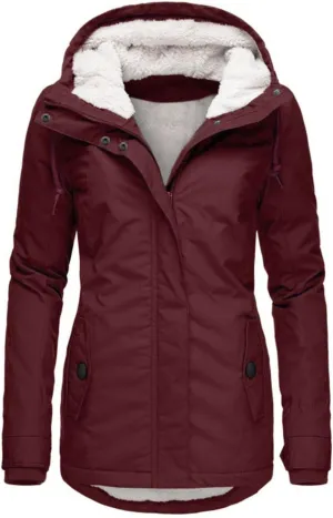 Wowomens Warm Fleece Jacket Coat Zipper Cardigans Tops Windbreaker Jackets Plus Size Fall Heated Jacket Sweats Fuzzy