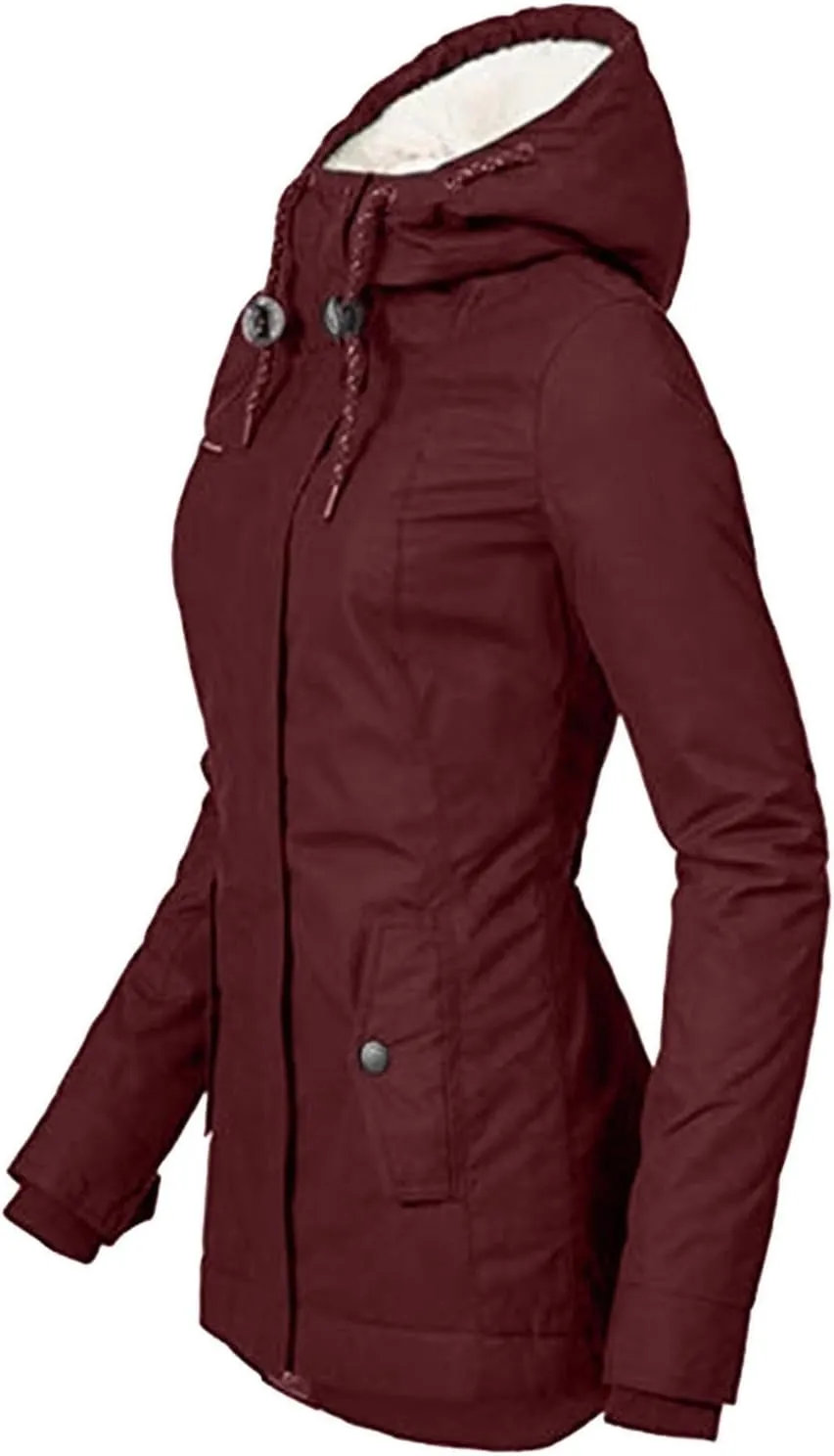Wowomens Warm Fleece Jacket Coat Zipper Cardigans Tops Windbreaker Jackets Plus Size Fall Heated Jacket Sweats Fuzzy