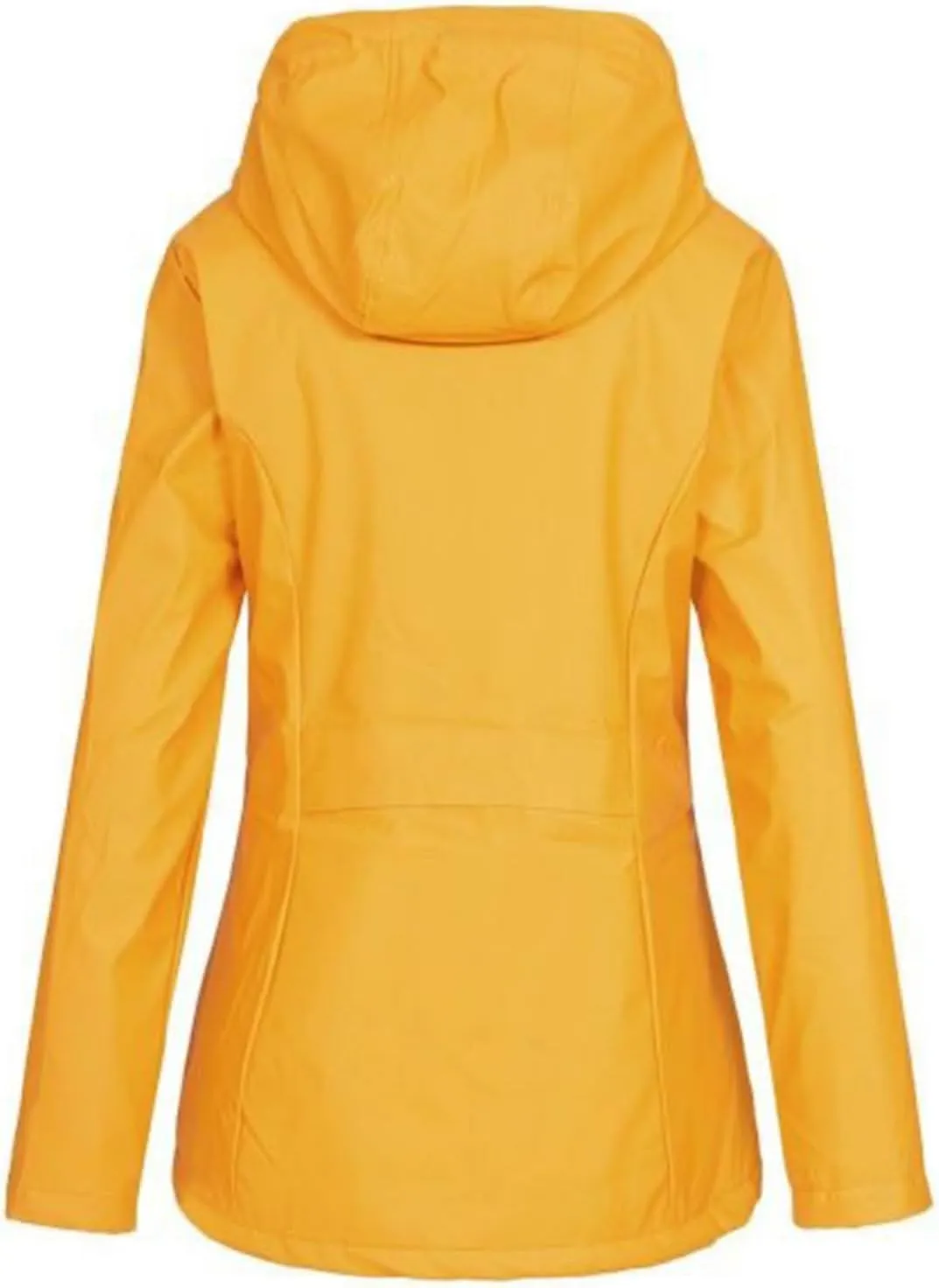 YRAETENM Windbreaker Jacket Women Lightweight Waterproof Fleece Lined Rain Coats Plus Size Warm Outdoor Hooded Trench Coats